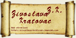 Živoslava Kratovac vizit kartica